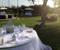 Allestimento di un matrimonio all'aperto curato da CG wedding planner