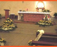 Addobbo floreale chiesa