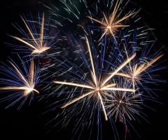 Fuochi d'artificio per il matrimonio