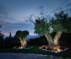 Villa Gloria Ristorante conferisce un'atmosfera suggestiva al ricevimento di matrimonio