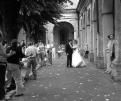 Fotografia degli sposi dopo il matrimonio