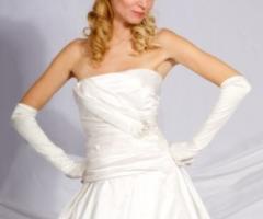 Abito da sposa con guanti - Modello Clelia