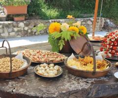 Buffet di antipasti per il matrimonio