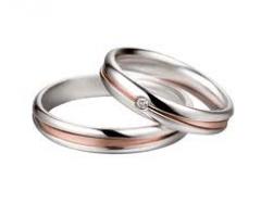 Fedi oro bianco e rosa.La Gioielleria sas