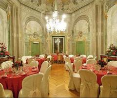 Uno dei saloni di Villa Scalea