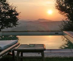 Il panorama che si ammira dalla locanda