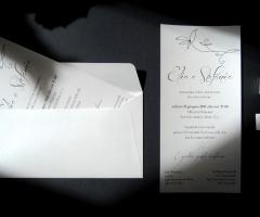 Partecipazione personalizzata noir - Linea economy