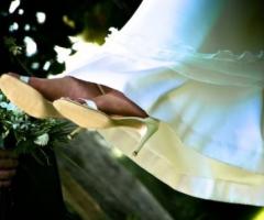 Foto delle scarpe della sposa - AZETA Foto a Roma