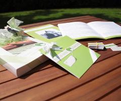 Coordinato grafico nozze verde mela