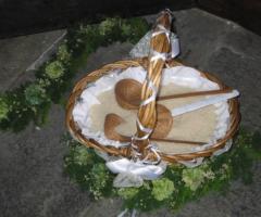 Cestino porta riso per la cerimonia di matrimonio