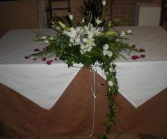 Fiori per il tavolo degli sposi