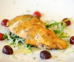 Secondo piatto del menu di nozze