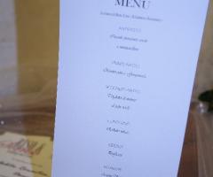 Menu - A cena con Bon Ton romantico - Riso e Sorriso Wedding-Event Planner