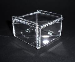 Scatola in plexiglass a 9 scomparti removibili