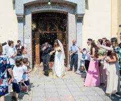 Simone Gavana Foto - L'uscita dalla chiesa