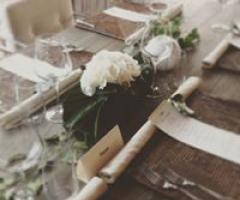 Catina Flora - Centrotavola ortensie bianche