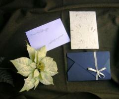 Partecipazioni di matrimonio sui toni del blu