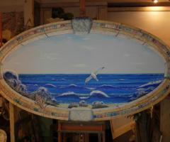 Dipinto Trompe l'Oeil per il tableau di matrimonio