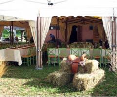 allestimento in giardino