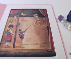 ArtiMiSte - Acquerello con Giulietta & Romeo come bomboniera per matrimonio