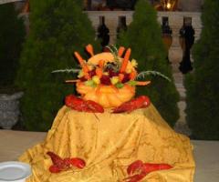 Particolare del buffet per il ricevimento a Villa Epika