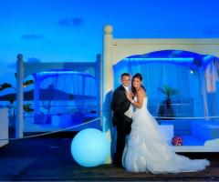 Ritratto sposi al tramonto