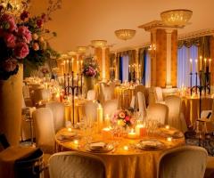 Sala del ristorante per il ricevimento di matrimonio