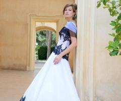 Vestito con gonna a vita bassa leggera in tulle - Modello Ortigia