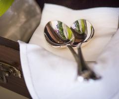 Tenuta La Vallonea - Tovagliato in argento per il matrimonio