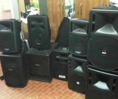 RBL Service - Varie tipologie di diffusori audio per matrimoni