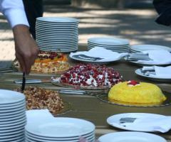 Allestimento di dolci per ricevimento di matrimonio presso la Tenuta Favazza