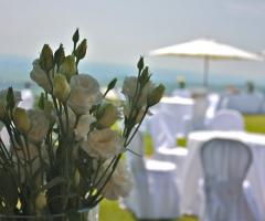 allestimento per ricevimento di matrimonio presso la Tenuta Coffele
