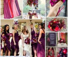 Matrimonio autunnale in purple