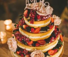 Ginger Bloom - Winter wedding sulle dolomiti: Naked cake