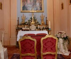 Le seduta degli sposi nella Cappella