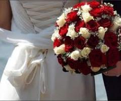 Bouquet rose rosse e bianche