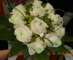 Bouquet rose bianche