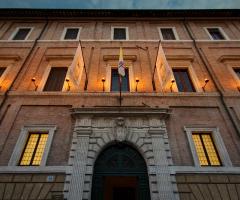 Facciata principale di Palazzo Cardinal Casi