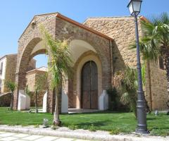 Scorcio esterno del casale per il matrimonio