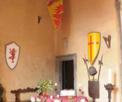 Allestimento per un evento all'aperto