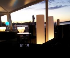 La sala e lo stupendo sfondo