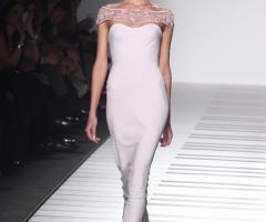 Jamal Taslaq couture - Scivolato con ricamo