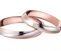 Fedi oro bianco e rosa.La Gioielleria sas