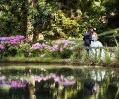 Jerry Reginato photography - il bacio degli sposi sul lago