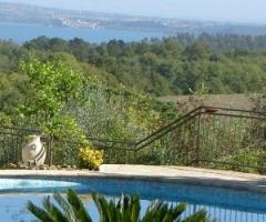 Vista dalla location di matrimonio sul lago di Bracciano