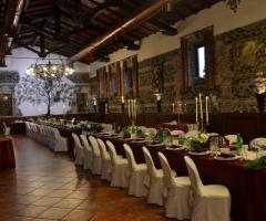 Sala interna per il ricevimento di matrimonio a Roma