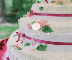 Torta nuziale realizzata da Sciamannini Ricevimenti Catering
