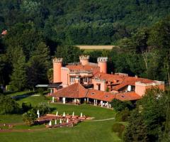 Castello per matrimoni di Gornate Olona - vista dall'alto
