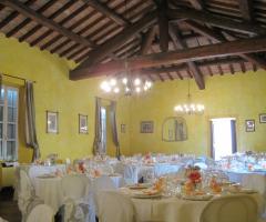 Villa Sanquirico - Il Salone delle Capriate: l'eleganza del rustico