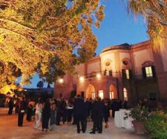 Ricevimento nuziale nel giardino di Villa Scalea